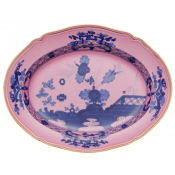 Ginori Oriente Italiano Azalea Oval Flat Platter - 15"